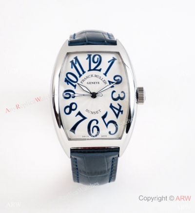 Replica Franck Muller Men's SUNSET Blue Arabic Dial Auto Watches